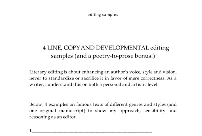 professionally edit your literary fiction